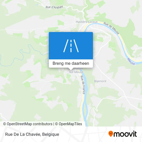 Rue De La Chavée kaart