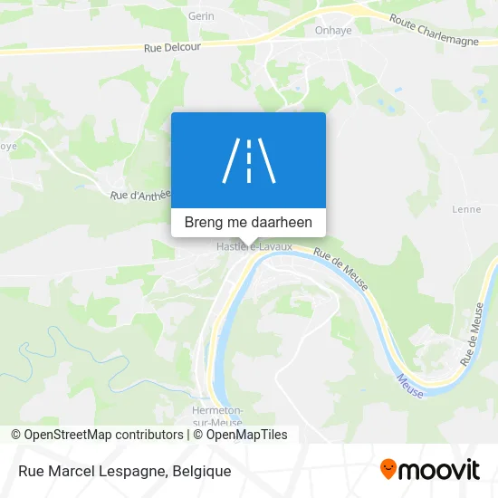Rue Marcel Lespagne kaart