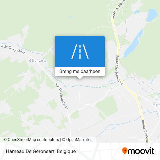 Hameau De Géronsart kaart