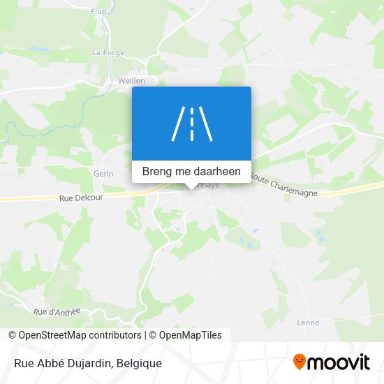 Rue Abbé Dujardin kaart