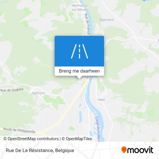 Rue De La Résistance kaart