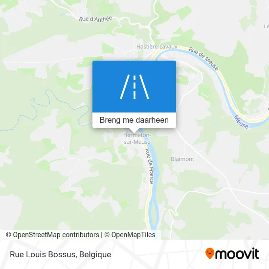 Rue Louis Bossus kaart