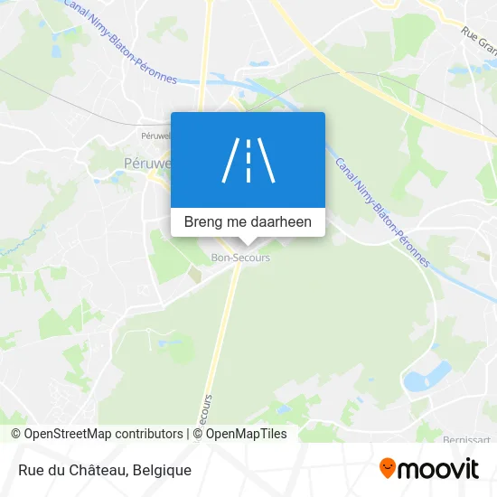 Rue du Château kaart