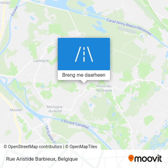 Rue Aristide Barbieux kaart