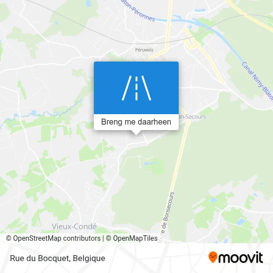 Rue du Bocquet kaart