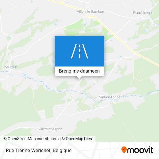 Rue Tienne Wérichet kaart
