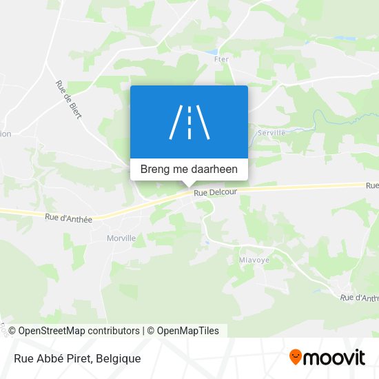 Rue Abbé Piret kaart