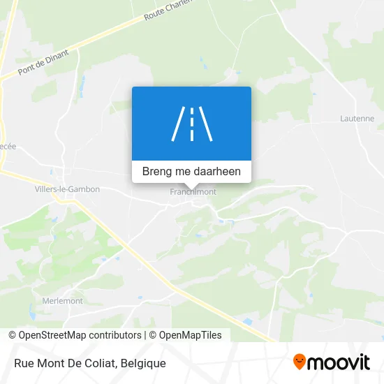 Rue Mont De Coliat kaart