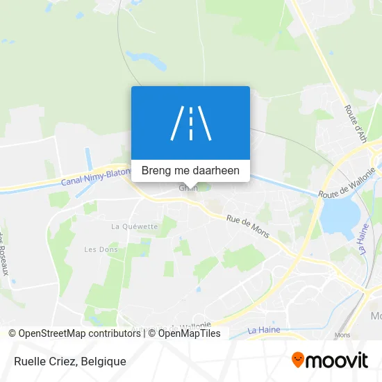 Ruelle Criez kaart