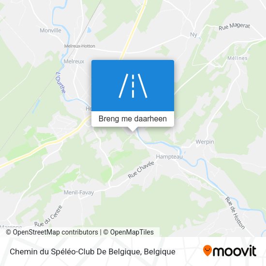 Chemin du Spéléo-Club De Belgique kaart