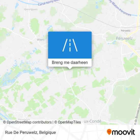 Rue De Peruwelz kaart