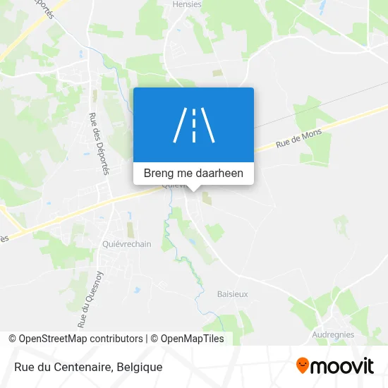 Rue du Centenaire kaart