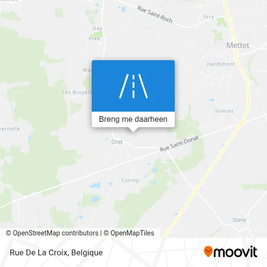 Rue De La Croix kaart