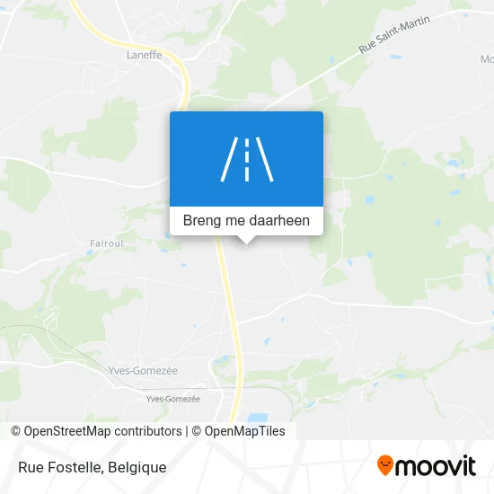 Rue Fostelle kaart