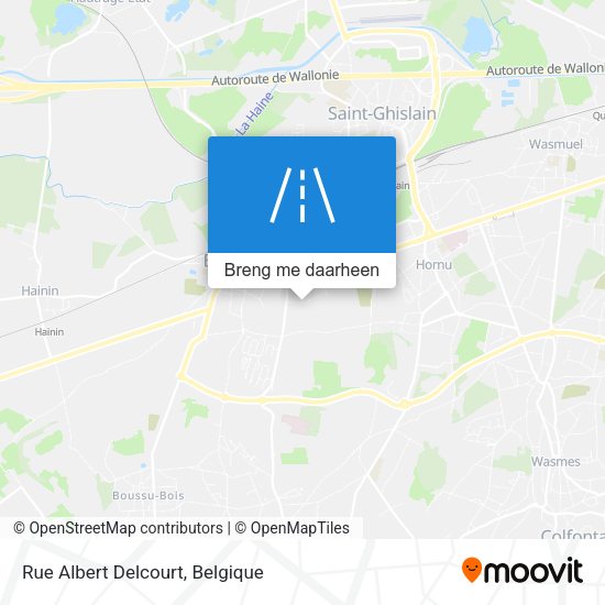 Rue Albert Delcourt kaart