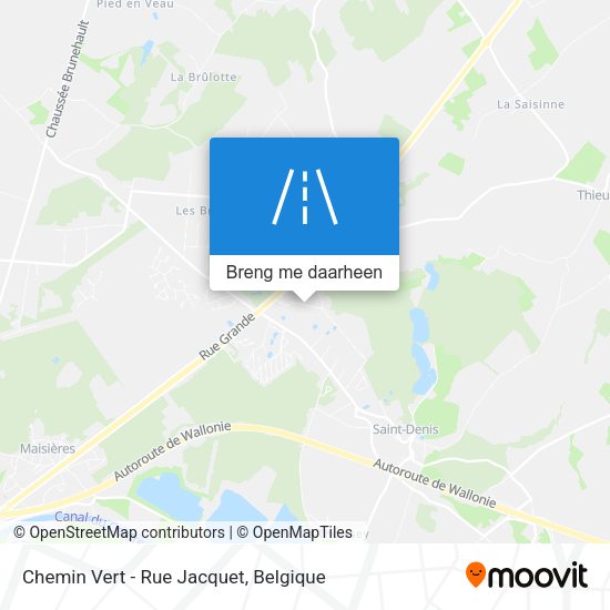 Chemin Vert - Rue Jacquet kaart