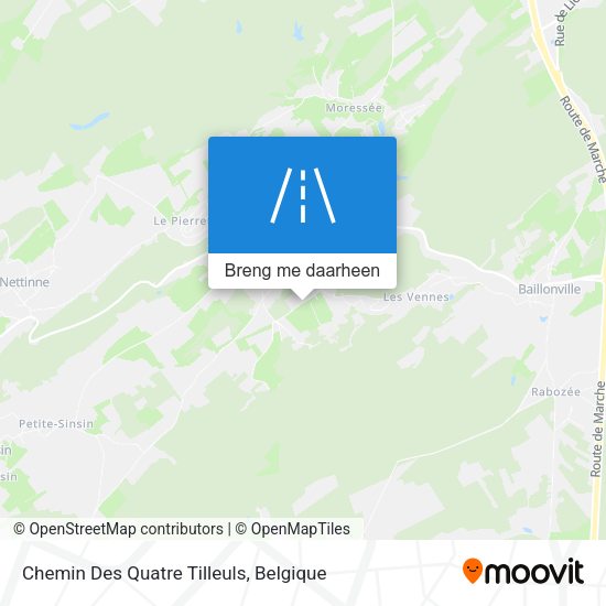 Chemin Des Quatre Tilleuls kaart
