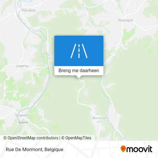 Rue De Mormont kaart