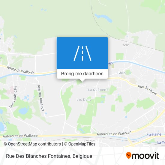 Rue Des Blanches Fontaines kaart