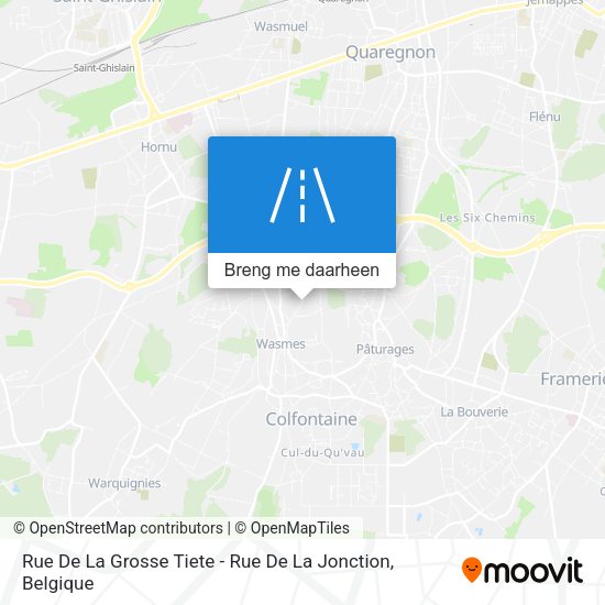 Rue De La Grosse Tiete - Rue De La Jonction kaart
