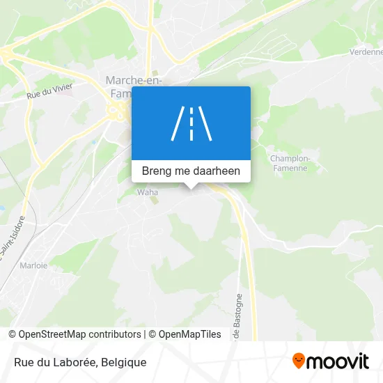 Rue du Laborée kaart