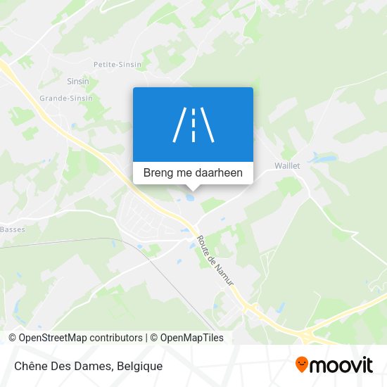 Chêne Des Dames kaart