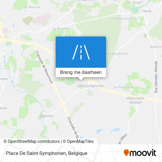 Place De Saint-Symphorien kaart