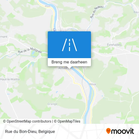 Rue du Bon-Dieu kaart