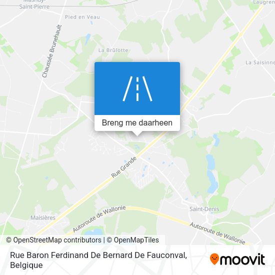 Rue Baron Ferdinand De Bernard De Fauconval kaart