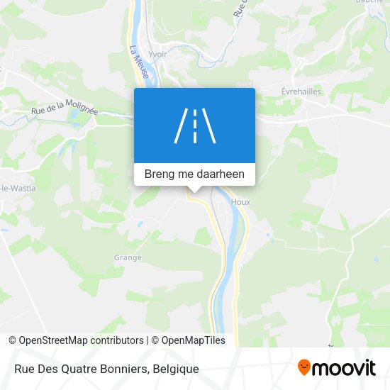 Rue Des Quatre Bonniers kaart