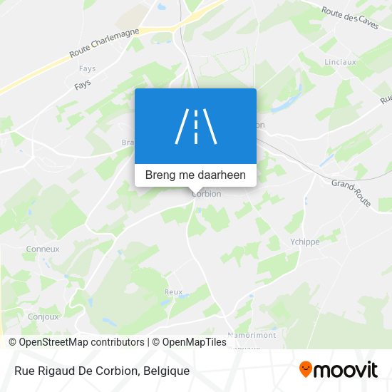 Rue Rigaud De Corbion kaart