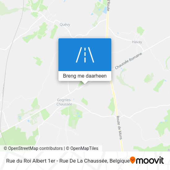 Rue du Roi Albert 1er - Rue De La Chaussée kaart
