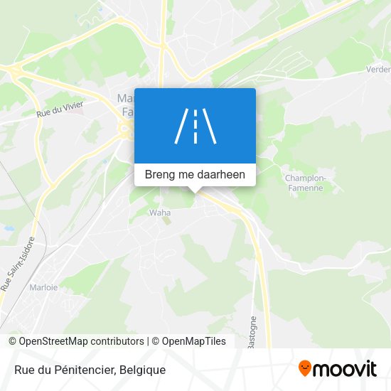 Rue du Pénitencier kaart