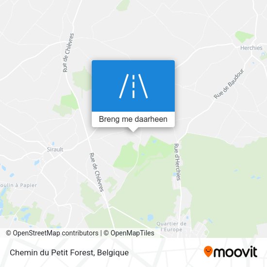 Chemin du Petit Forest kaart
