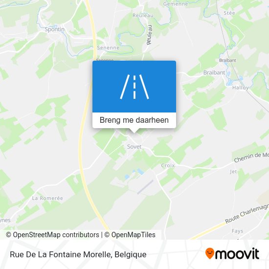 Rue De La Fontaine Morelle kaart