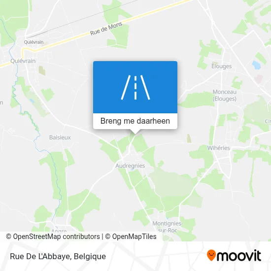 Rue De L'Abbaye kaart