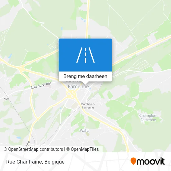 Rue Chantraine kaart