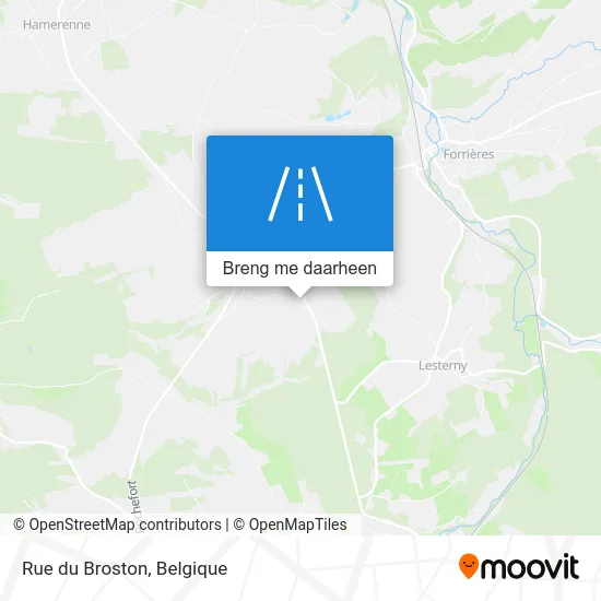 Rue du Broston kaart