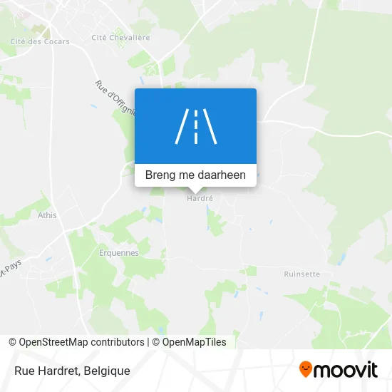 Rue Hardret kaart