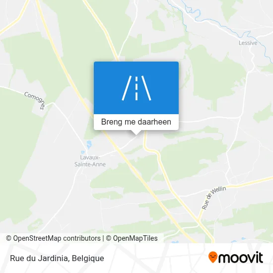 Rue du Jardinia kaart