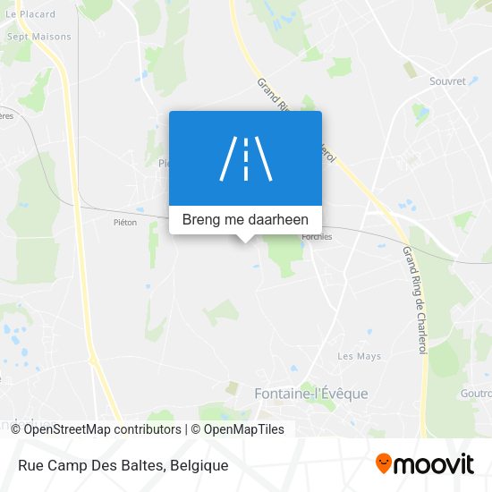 Rue Camp Des Baltes kaart