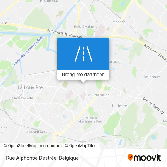 Rue Alphonse Destrée kaart