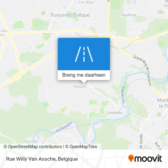 Rue Willy Van Assche kaart
