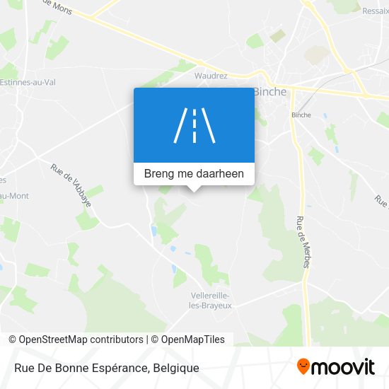 Rue De Bonne Espérance kaart