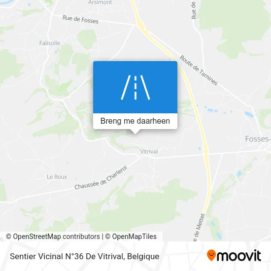 Sentier Vicinal N°36 De Vitrival kaart