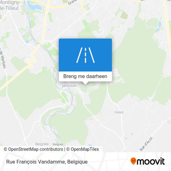 Rue François Vandamme kaart