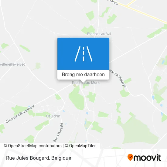 Rue Jules Bougard kaart