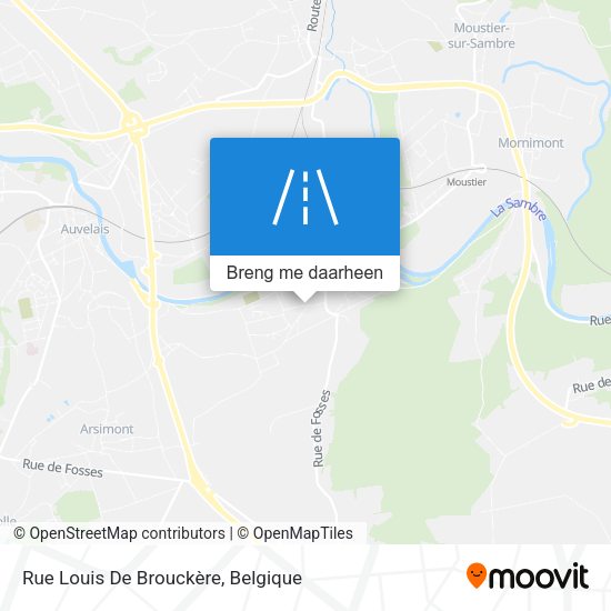 Rue Louis De Brouckère kaart