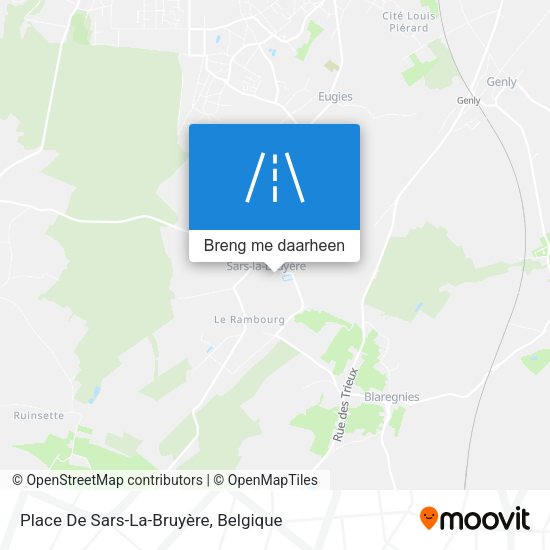 Place De Sars-La-Bruyère kaart