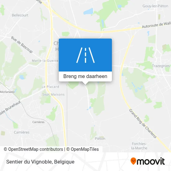 Sentier du Vignoble kaart